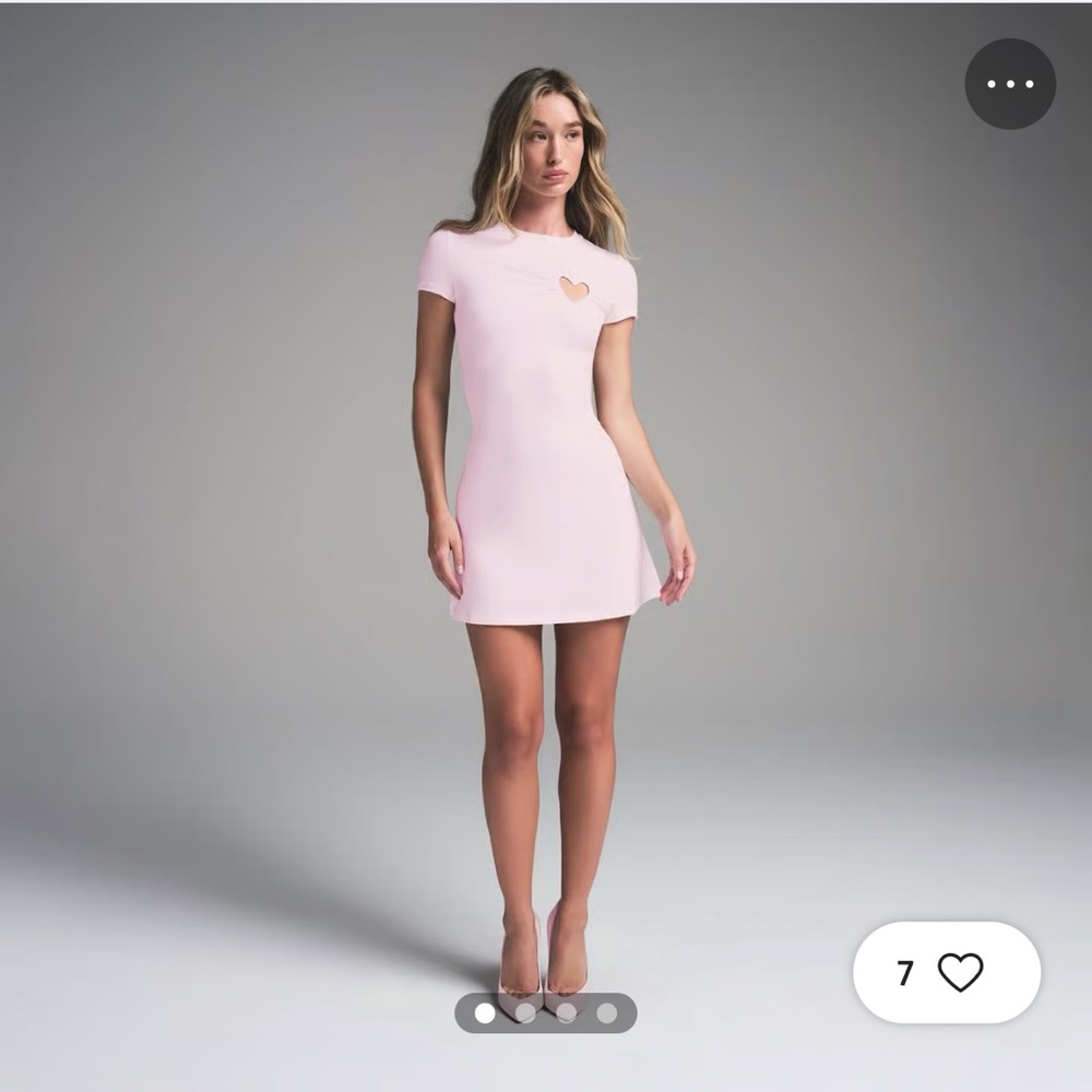 SKIMS NWT Cotton Jersey Heart Dress from the Limited Valentines Day drop sz S